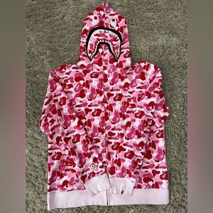 AUTHENTIC Bape ABC Camo Shark Full Zip Hoodie